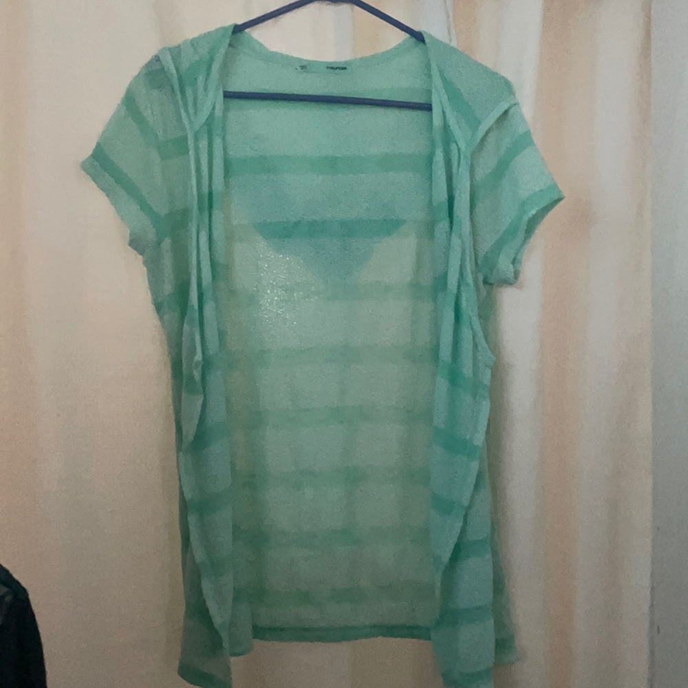 Open Front Tee with Hood